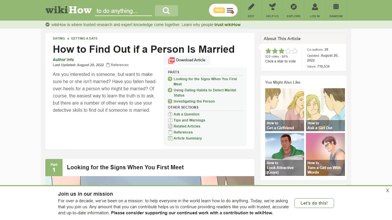 How to Find Out if a Person Is Married (with Pictures) - wikiHow