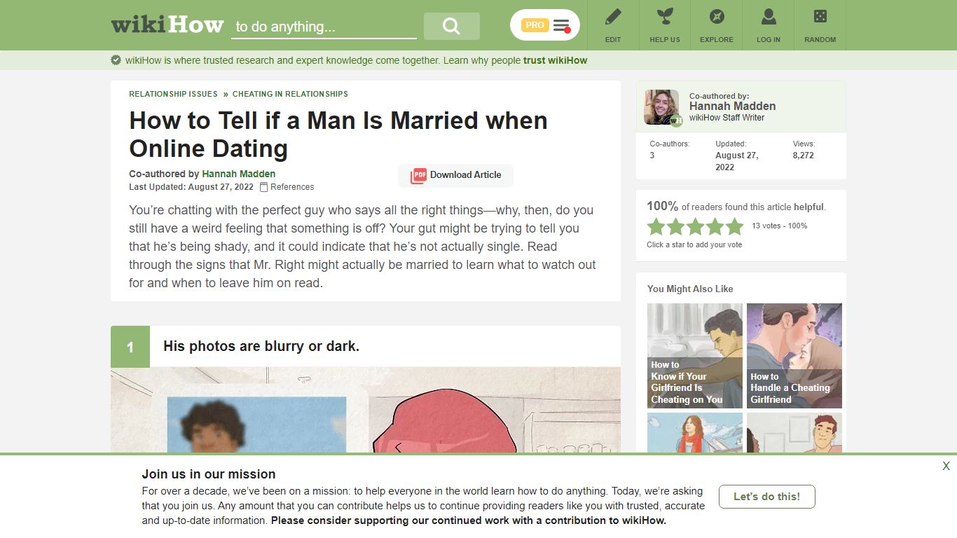 11 Simple Ways to Tell if a Man Is Married when Online Dating - wikiHow